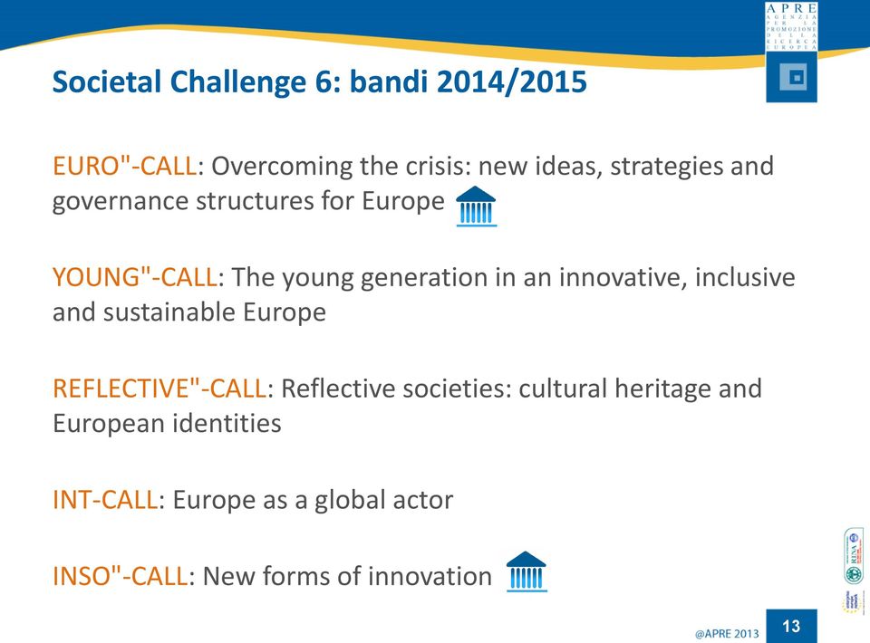 innovative, inclusive and sustainable Europe REFLECTIVE"-CALL: Reflective societies: