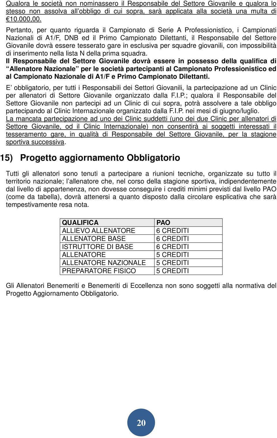 tesserato gare per squadre giovanili, con impossibilità di inserimento nella lista N della prima squadra.