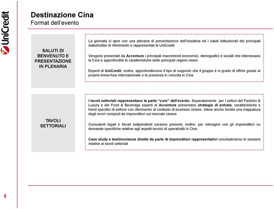 principali regioni cinesi Esperti di UniCredit, inoltre, approfondiscono il tipo di supporto che il gruppo è in grado di offrire grazie al proprio know-how internazionale e la presenza in crescita in