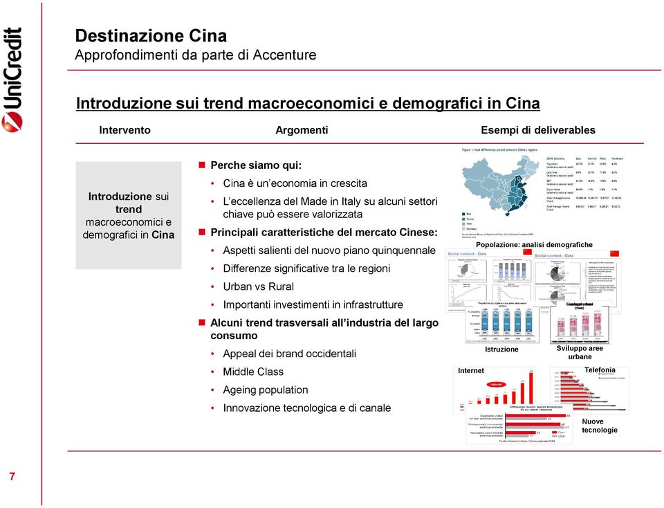 salienti del nuovo piano quinquennale Differenze significative tra le regioni Urban vs Rural Importanti investimenti in infrastrutture Alcuni trend trasversali all industria del largo consumo