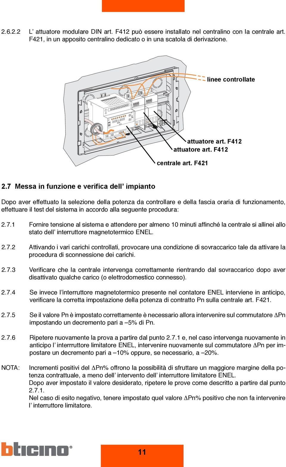 attuatore art. F 