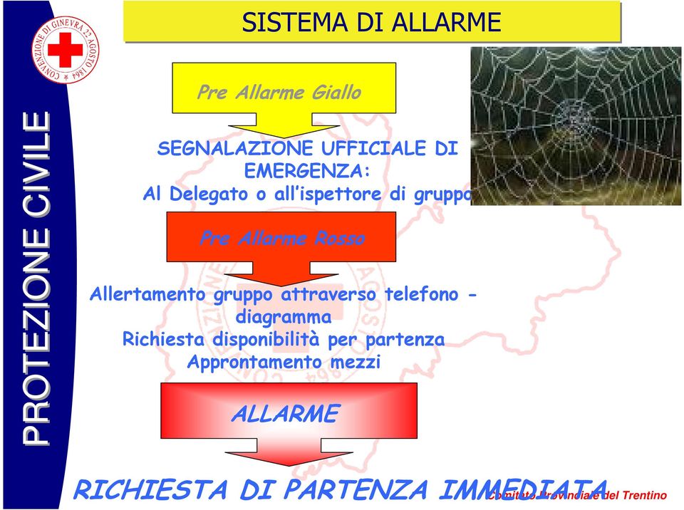 Allertamento gruppo attraverso telefono - diagramma Richiesta