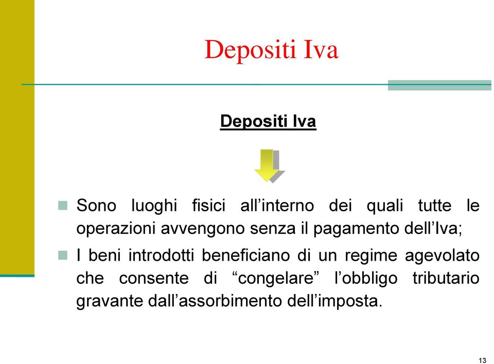 introdotti beneficiano di un regime agevolato che consente di