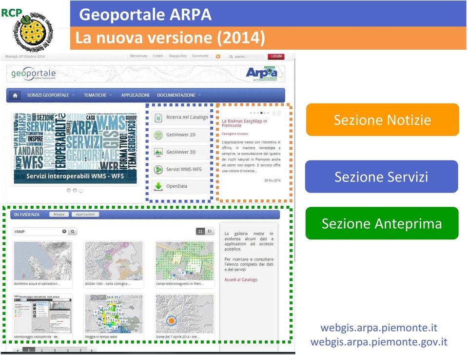 Servizi Sezione Anteprima webgis.