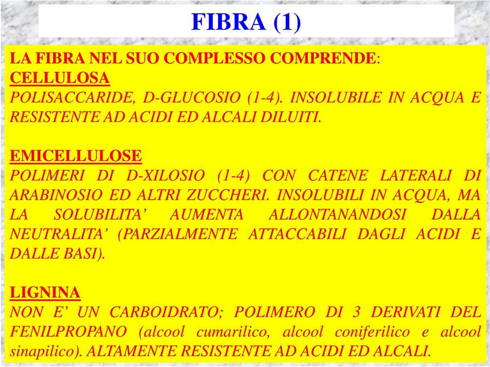 EMICELLULOSE POLIMERI DI D-XILOSIO (1-4) CON CATENE LATERALI DI ARABINOSIO ED ALTRI ZUCCHERI.