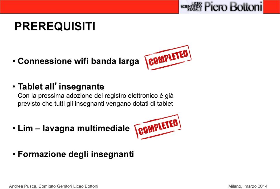 elettronico è già previsto che tutti gli insegnanti