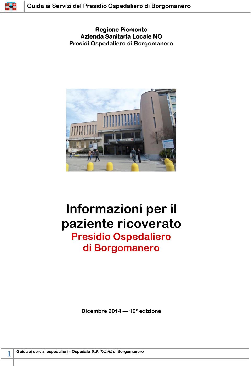 Informazioni per il paziente ricoverato