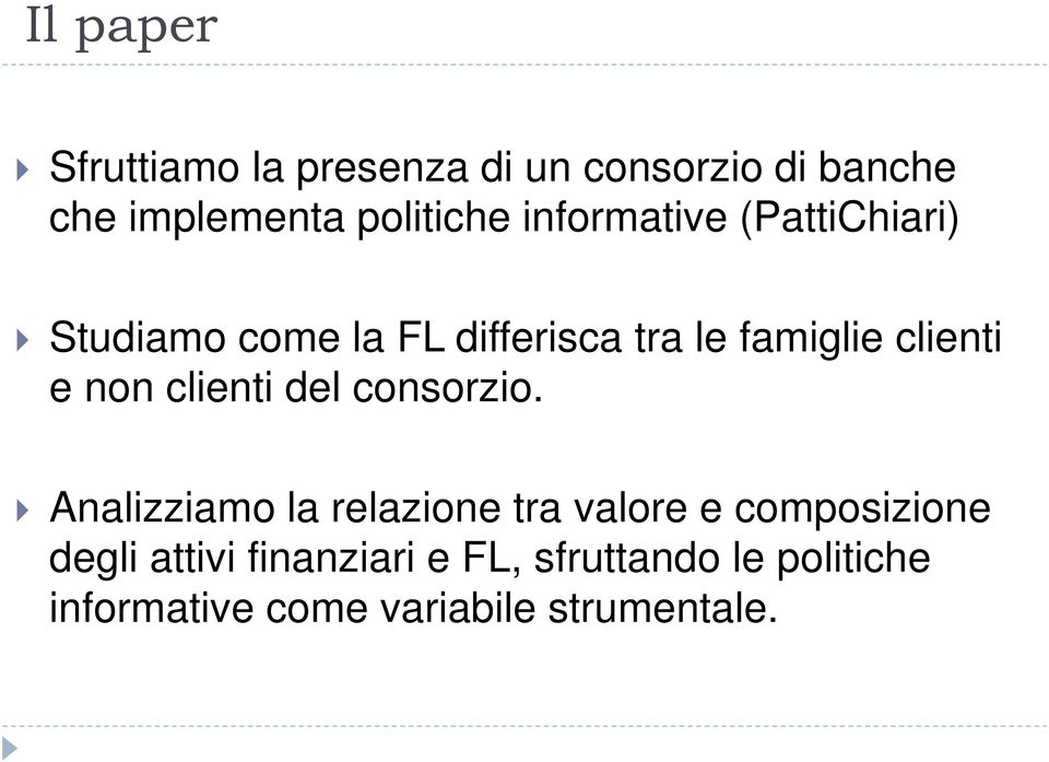 non clienti del consorzio.