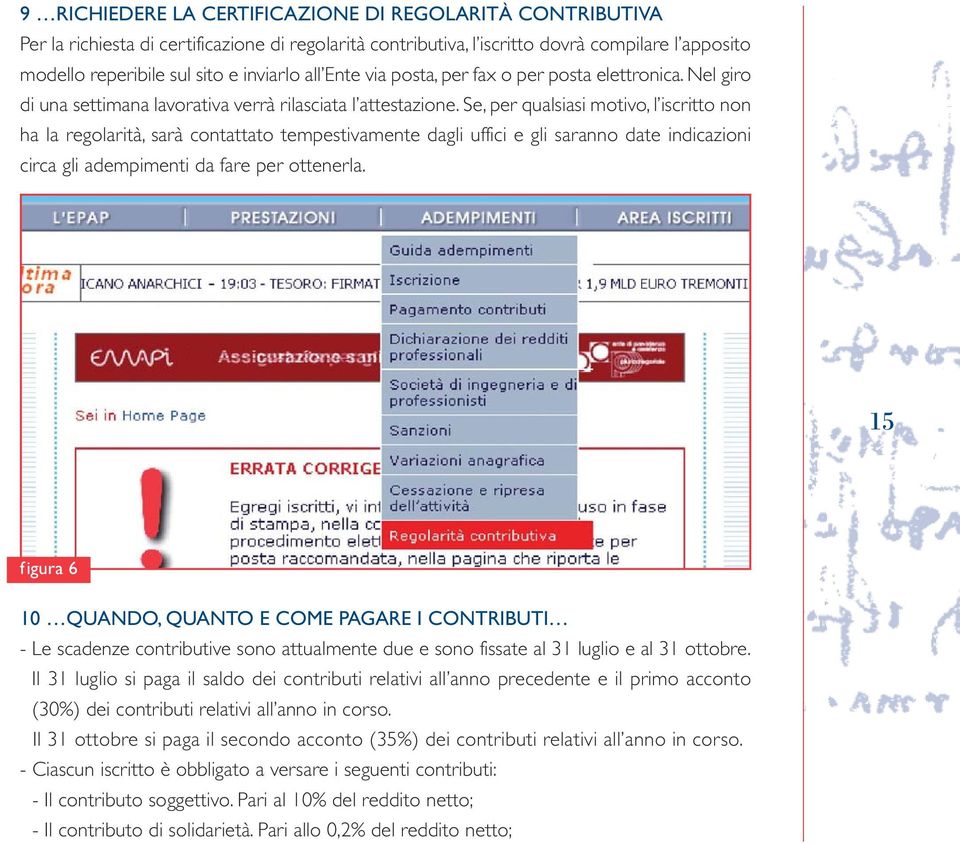 Se, per qualsiasi motivo, l iscritto non ha la regolarità, sarà contattato tempestivamente dagli uffici e gli saranno date indicazioni circa gli adempimenti da fare per ottenerla.