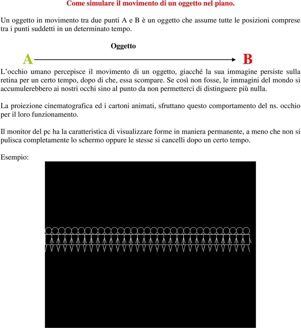 Se così non fosse, le immagini del mondo si accumulerebbero ai nostri occhi sino al punto da non permetterci di distinguere più nulla.