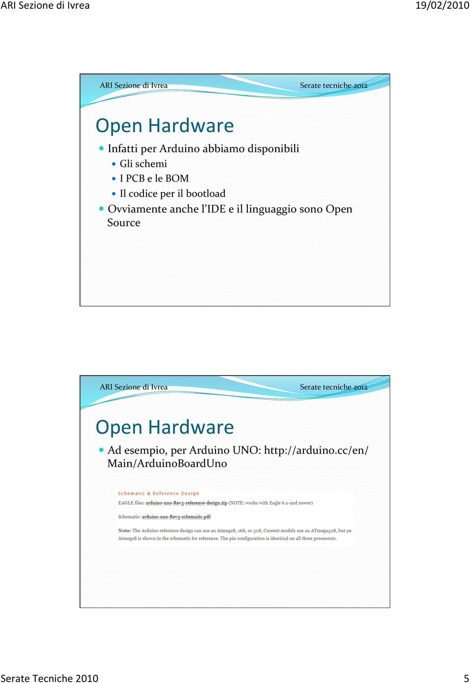 anche l IDE e il linguaggio sono Open Source Open Hardware Ad