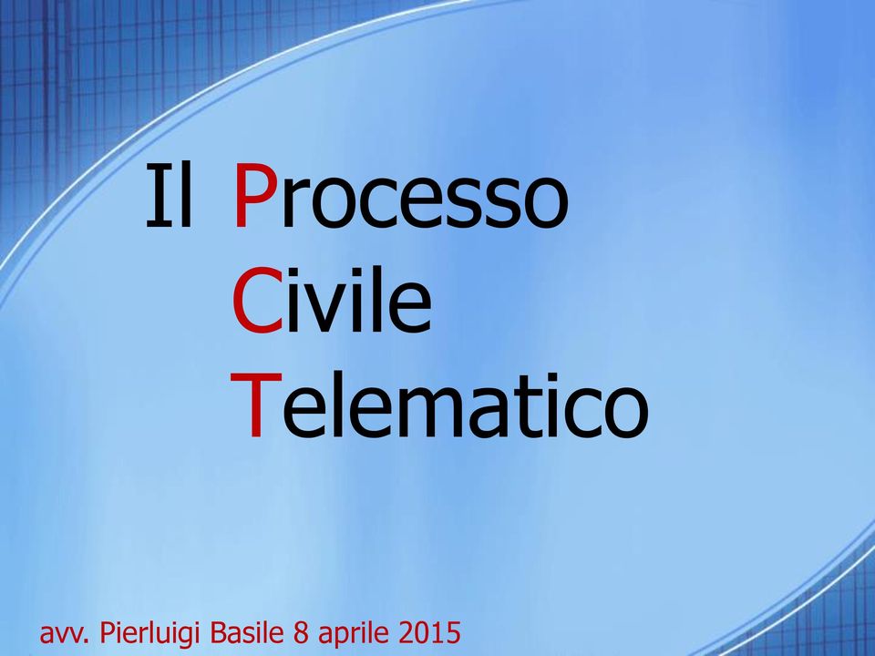 Telematico avv.