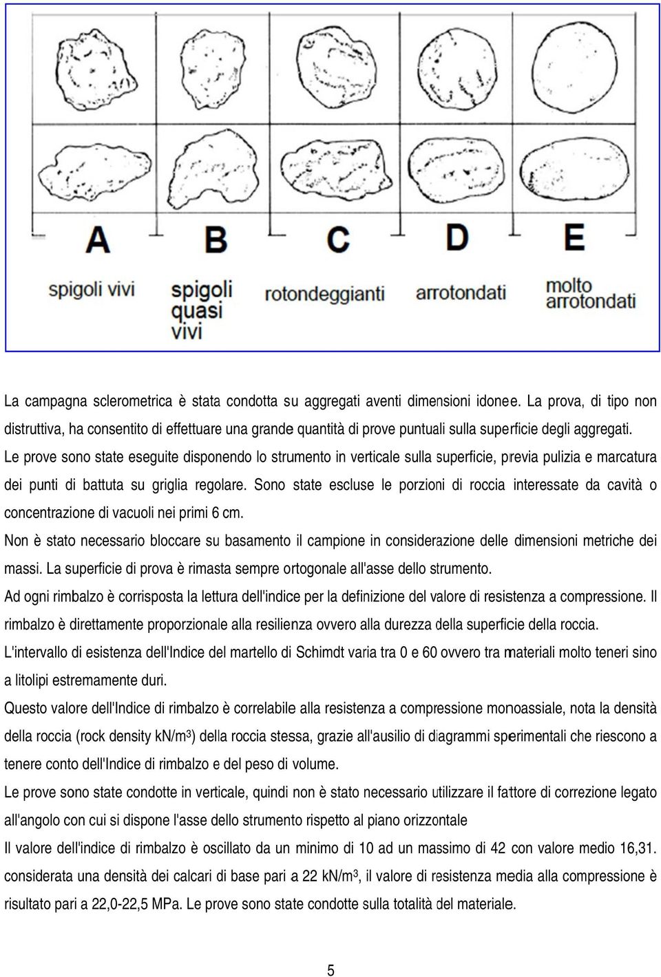 Le prove sono state eseguite disponendo lo strumento in verticale sulla superficie, s previa pulizia e marcaturaa dei punti di battuta su griglia regolare.