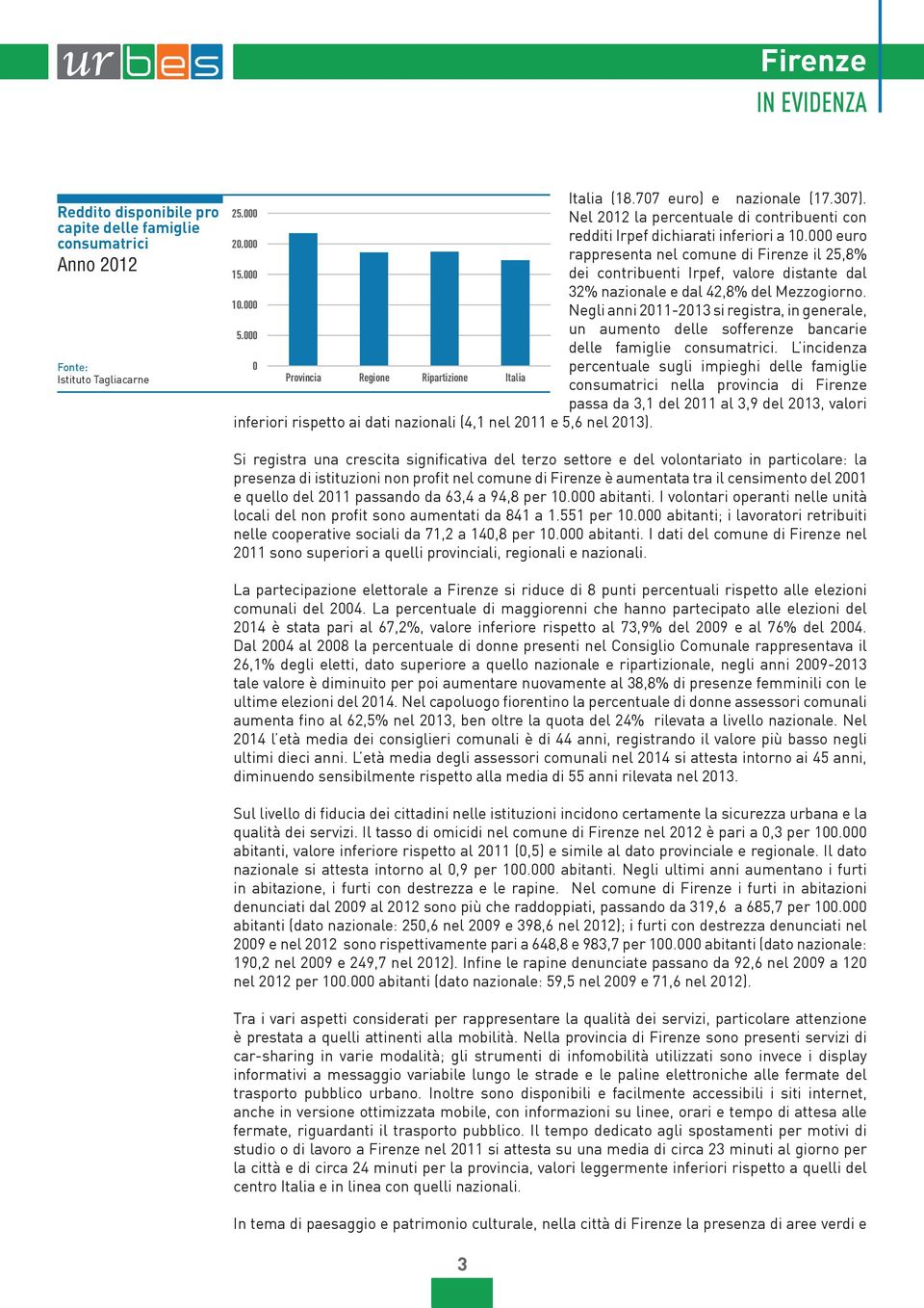 dei contribuenti Irpef, valore distante dal 3% nazionale e dal,8% del Mezzogiorno. 1. Negli anni 11-13 si registra, in generale,. un aumento delle sofferenze bancarie delle famiglie consumatrici.