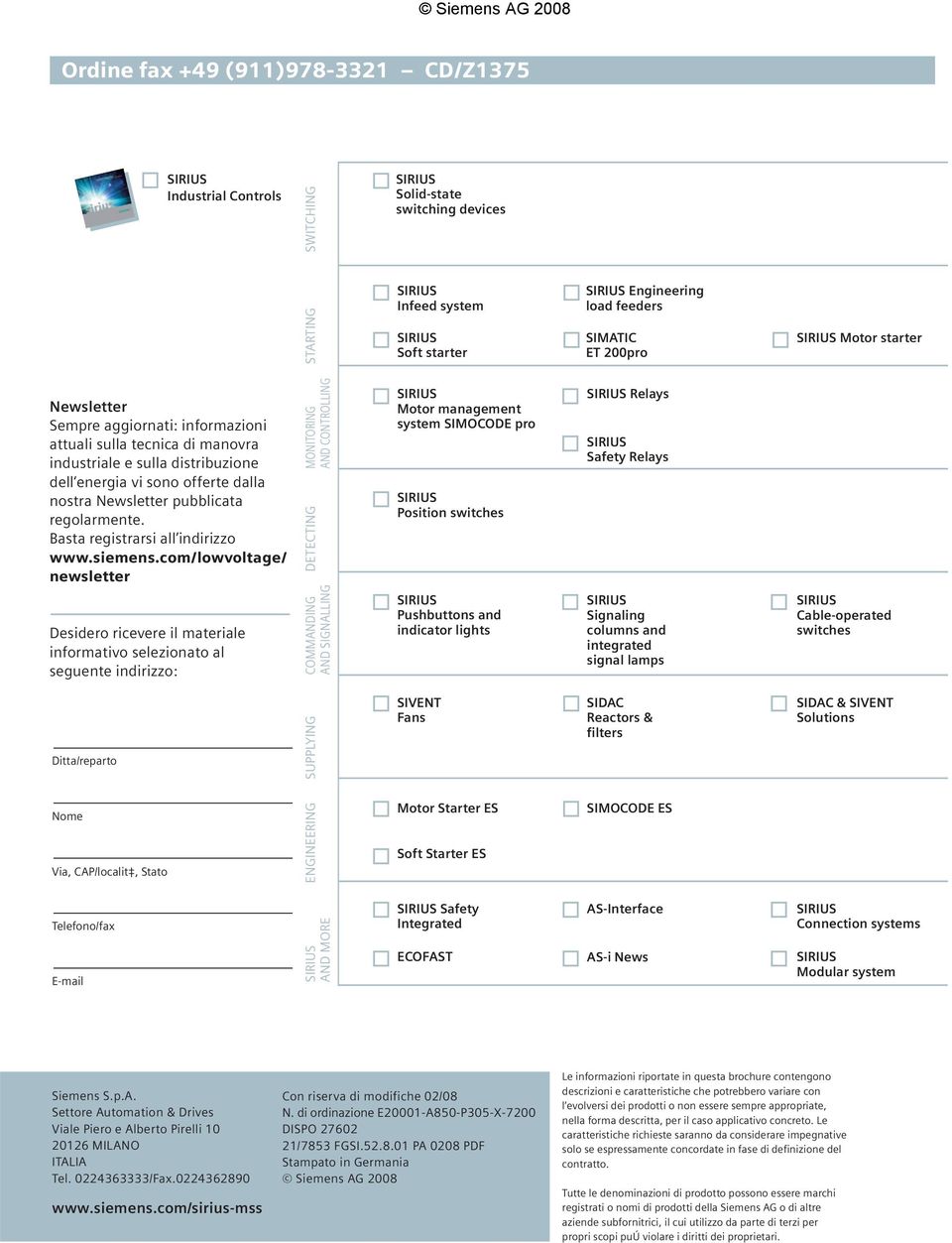 Basta registrarsi all indirizzo www.siemens.