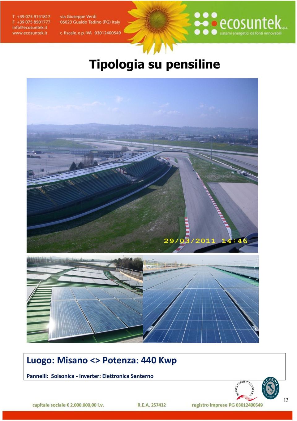 440 Kwp Pannelli: Solsonica