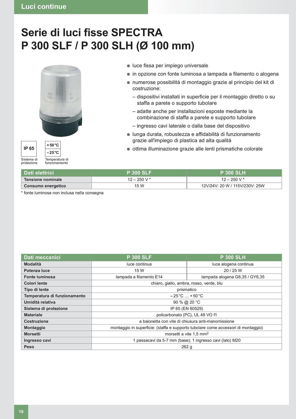 supporto adatte anche per installazioni esposte mediante la combinazione di staffa a e supporto laterale o dalla base del dispositivo lunga durata, robustezza e affidabilità di funzionamento grazie