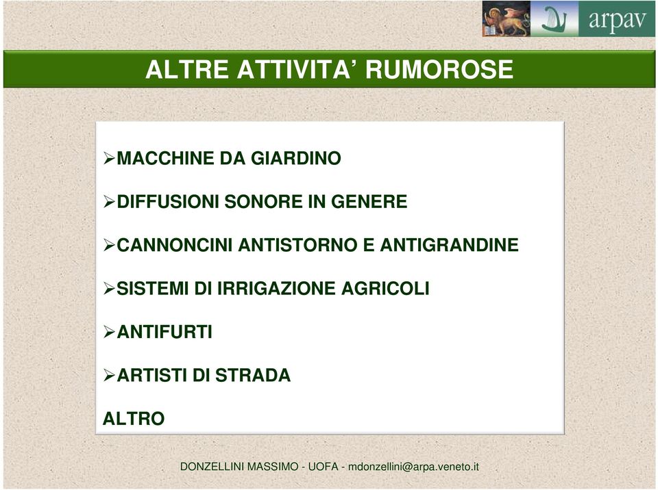 CANNONCINI ANTISTORNO E ANTIGRANDINE