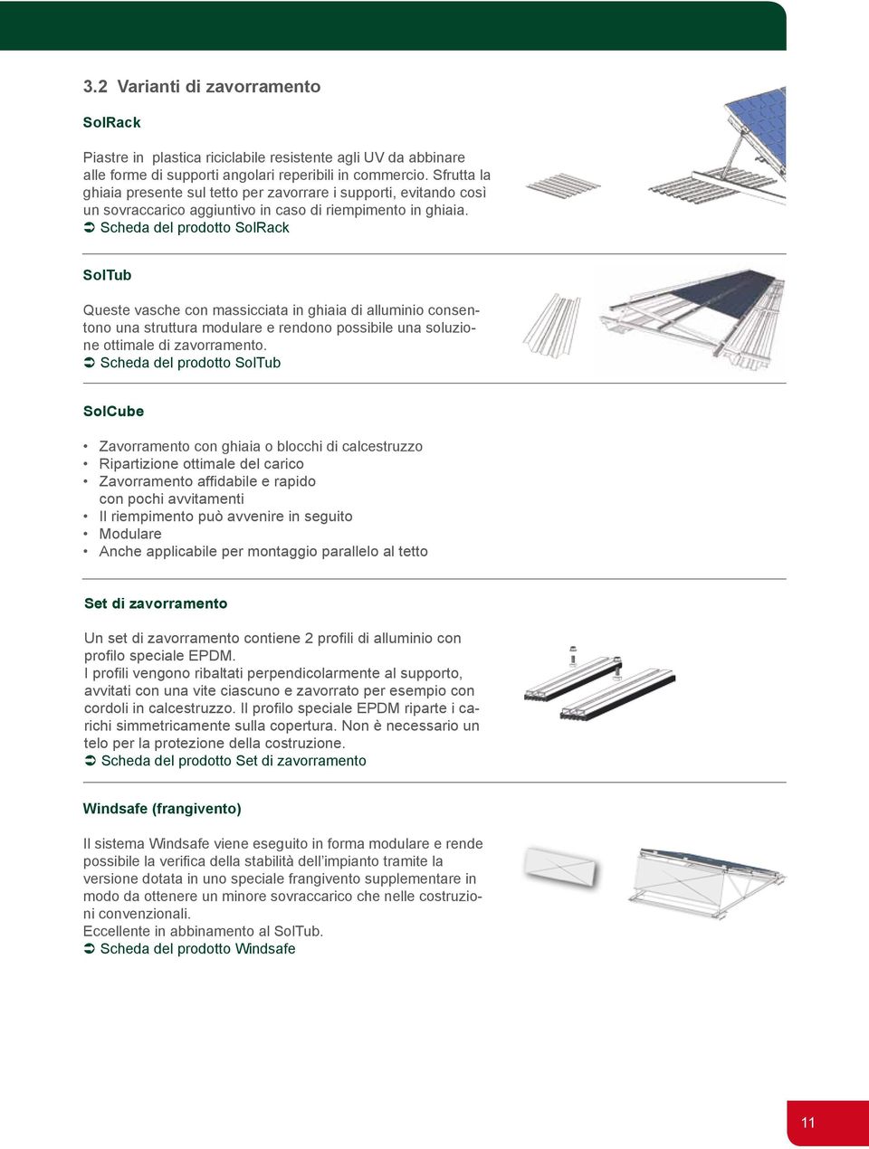 Scheda del prodotto SolRack SolTub Queste vasche con massicciata in ghiaia di alluminio consentono una struttura modulare e rendono possibile una soluzione ottimale di zavorramento.