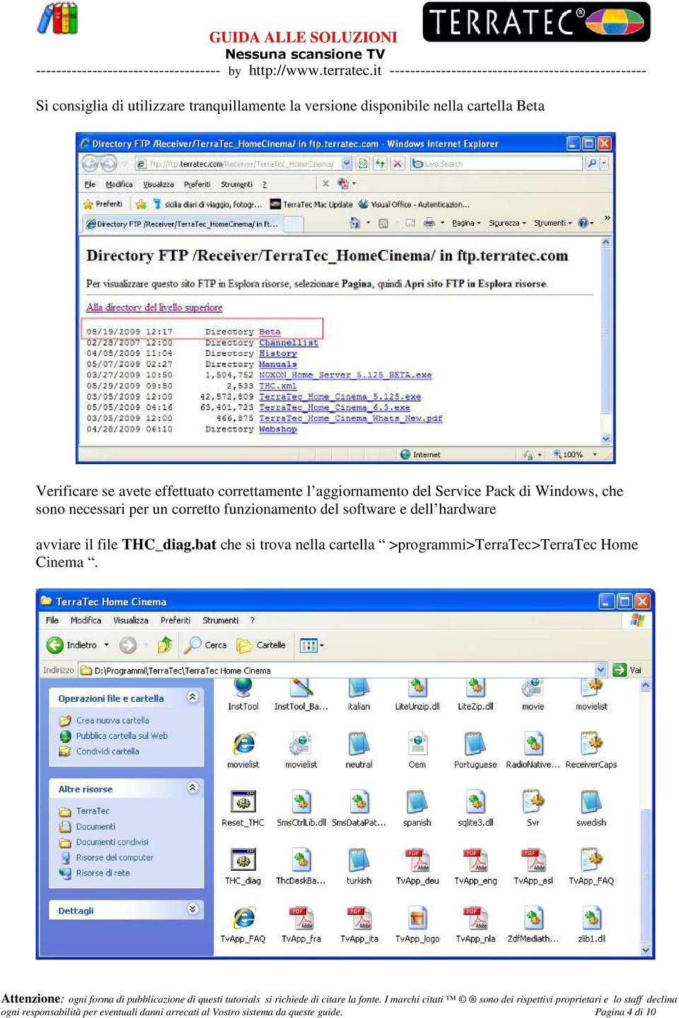 funzionamento del software e dell hardware avviare il file THC_diag.