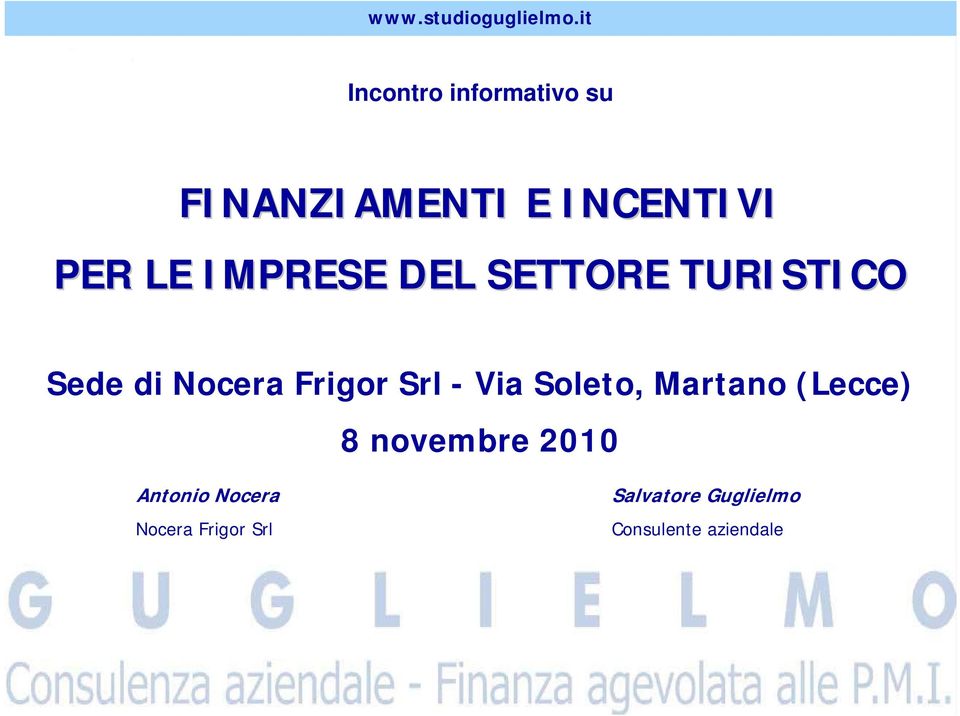 Via Soleto, Martano (Lecce) 8 novembre 2010 Antonio