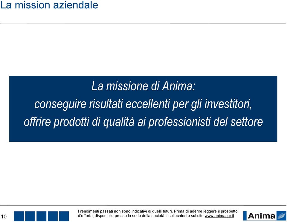 di qualità ai professionisti del settore 10 prospetto d