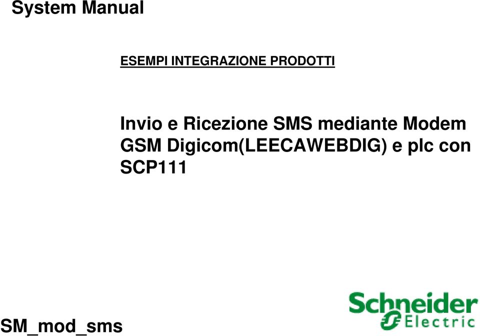 Ricezione SMS mediante Modem GSM