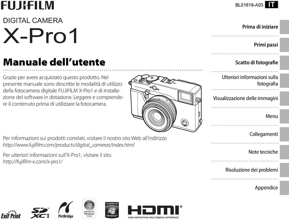 Leggere e comprendere il contenuto prima di utilizzare la fotocamera.