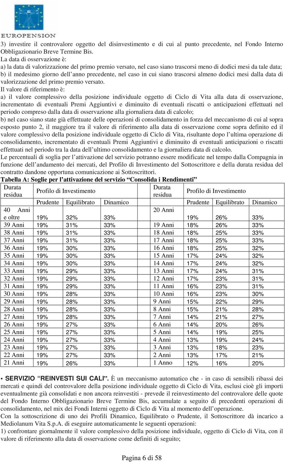 cui siano trascorsi almeno dodici mesi dalla data di valorizzazione del primo premio versato.