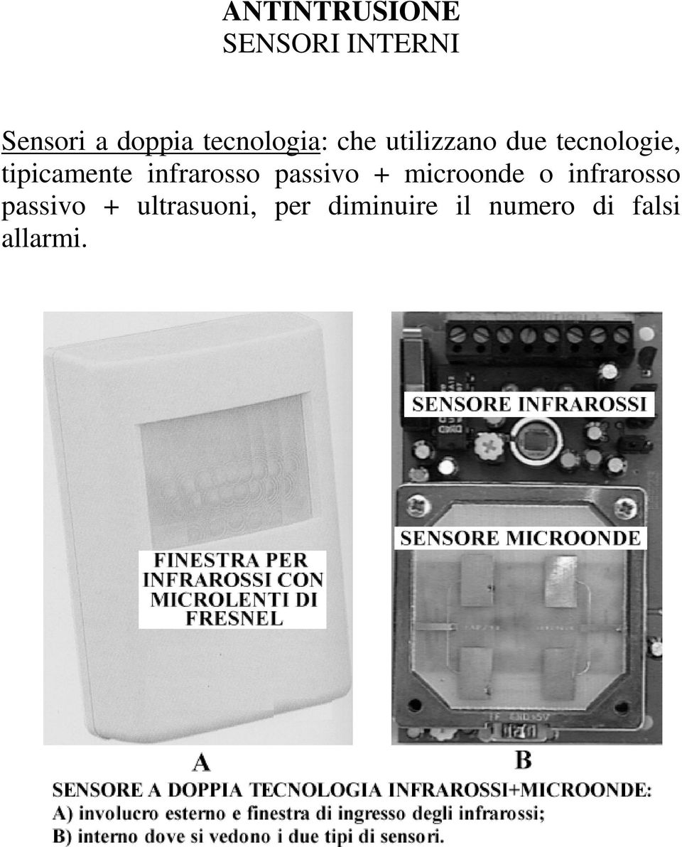 infrarosso passivo + microonde o infrarosso