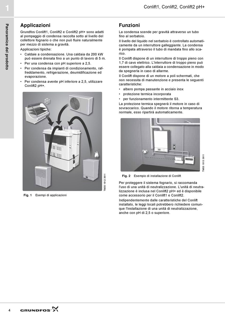 Per una condensa con ph superiore a 2,5. Per condensa da impianti di condizionamento, raffreddamento, refrigerazione, deumidificazione ed evaporazione.