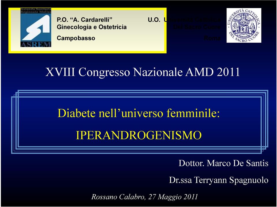 Nazionale AMD 2011 Diabete nell universo femminile: