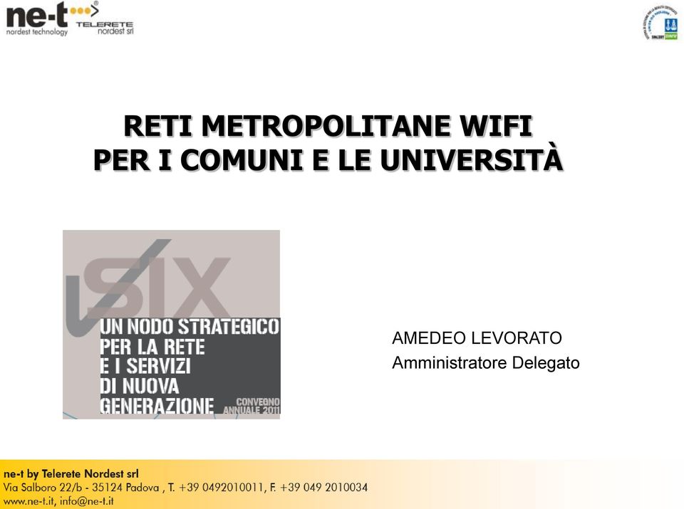 UNIVERSITÀ AMEDEO