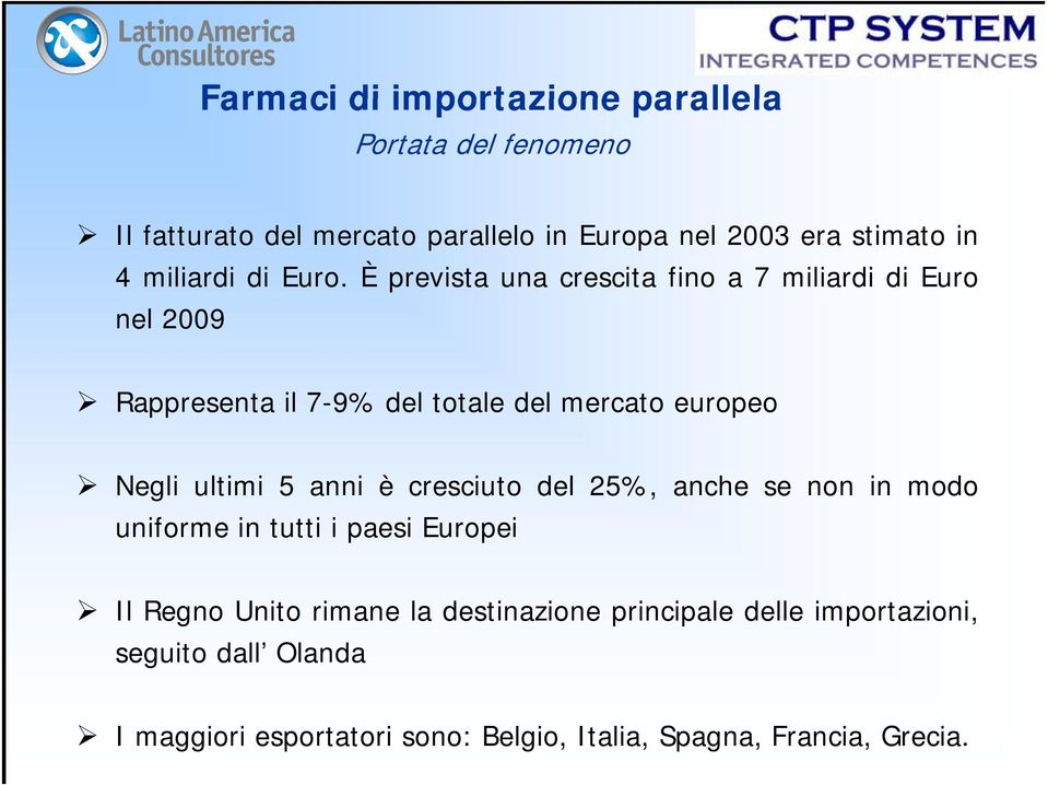 5 anni è cresciuto del 25%, anche se non in modo uniforme in tutti i paesi Europei Il Regno Unito rimane la