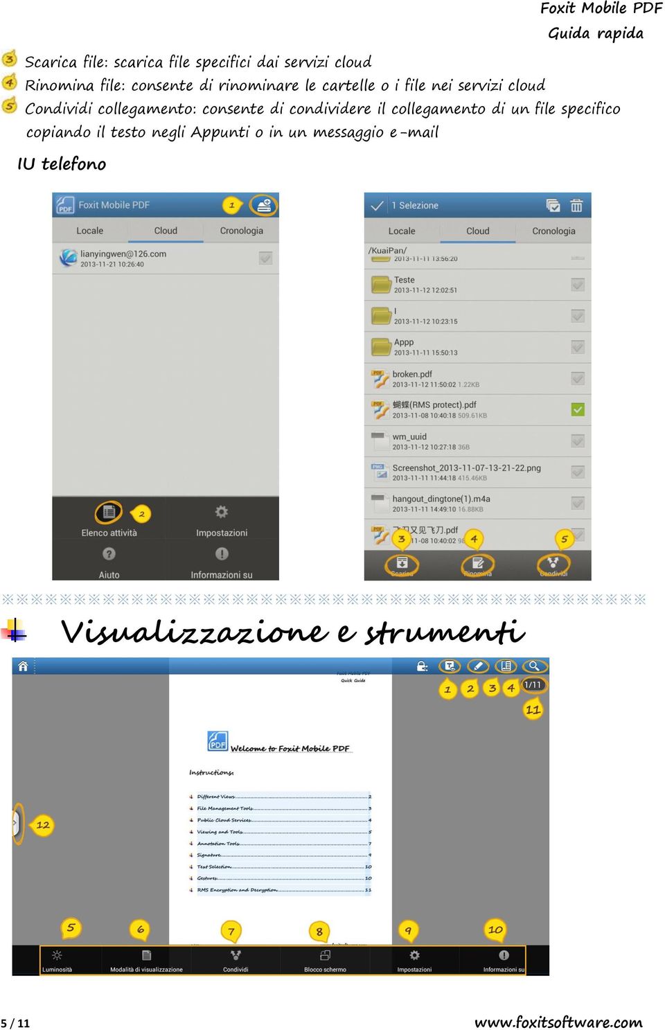 condividere il collegamento di un file specifico copiando il testo negli Appunti o in