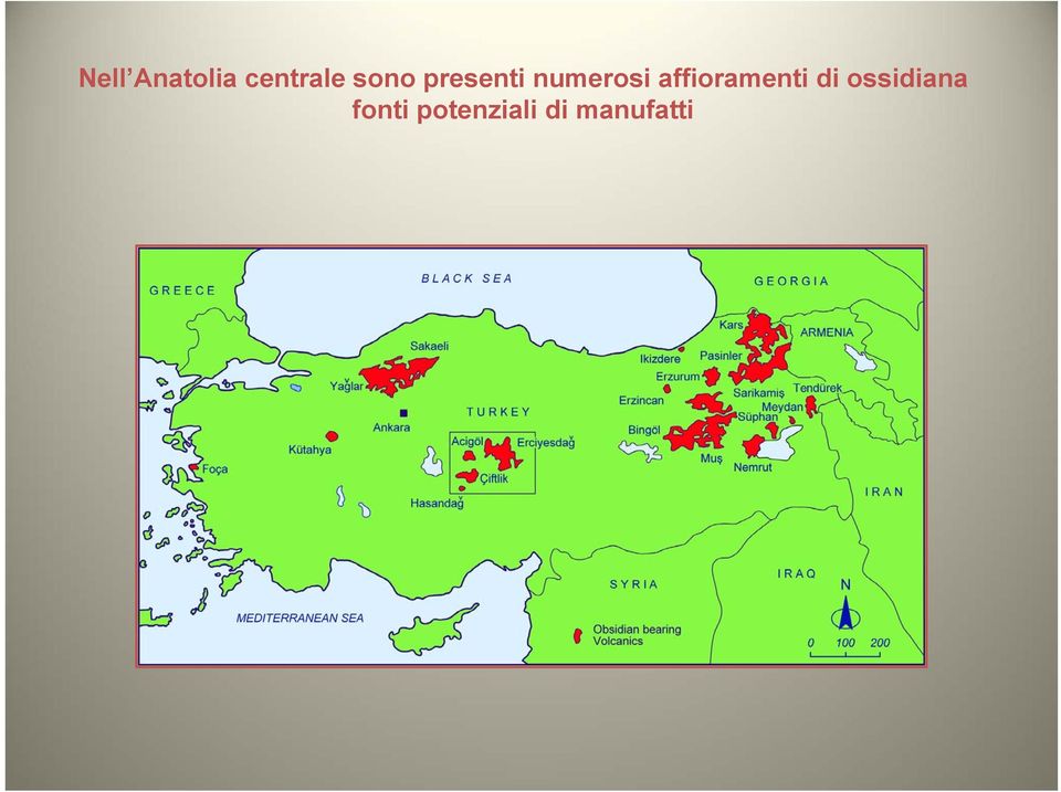 affioramenti di ossidiana