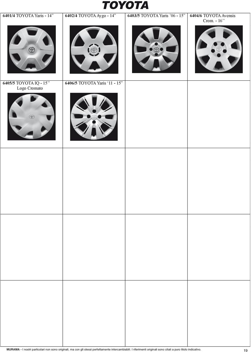 6404/6 TOYOTA Avensis Crom.