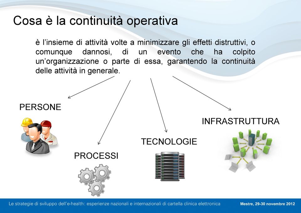 che ha colpito un organizzazione o parte di essa, garantendo la