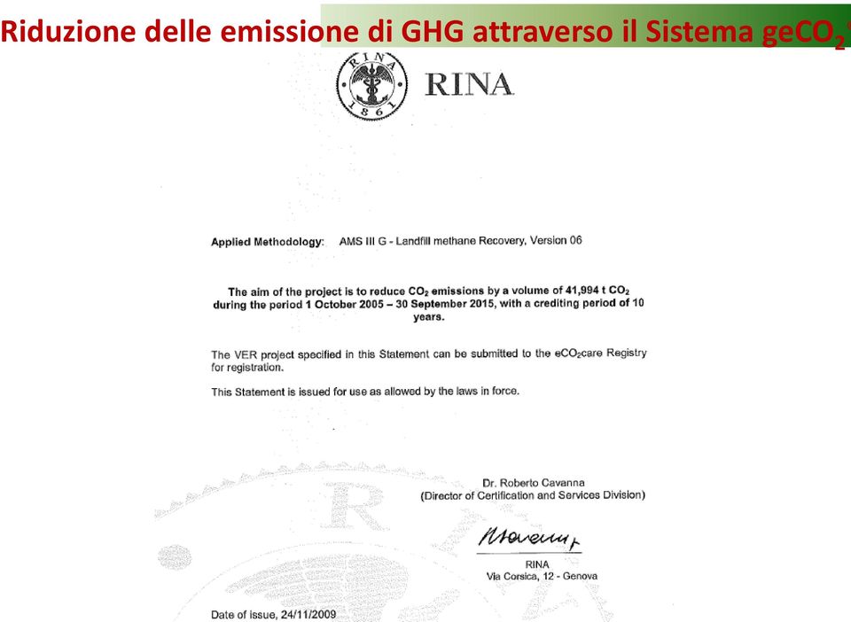 GHG attraverso