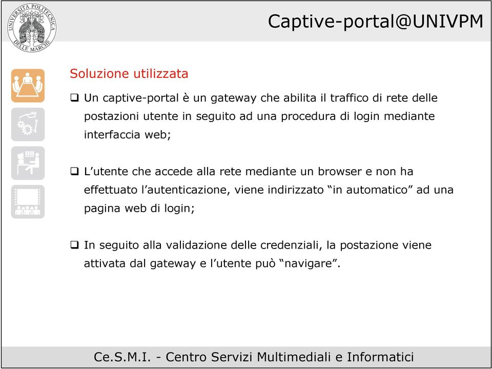 browser e non ha effettuato l autenticazione, viene indirizzato in automatico ad una pagina web di login;