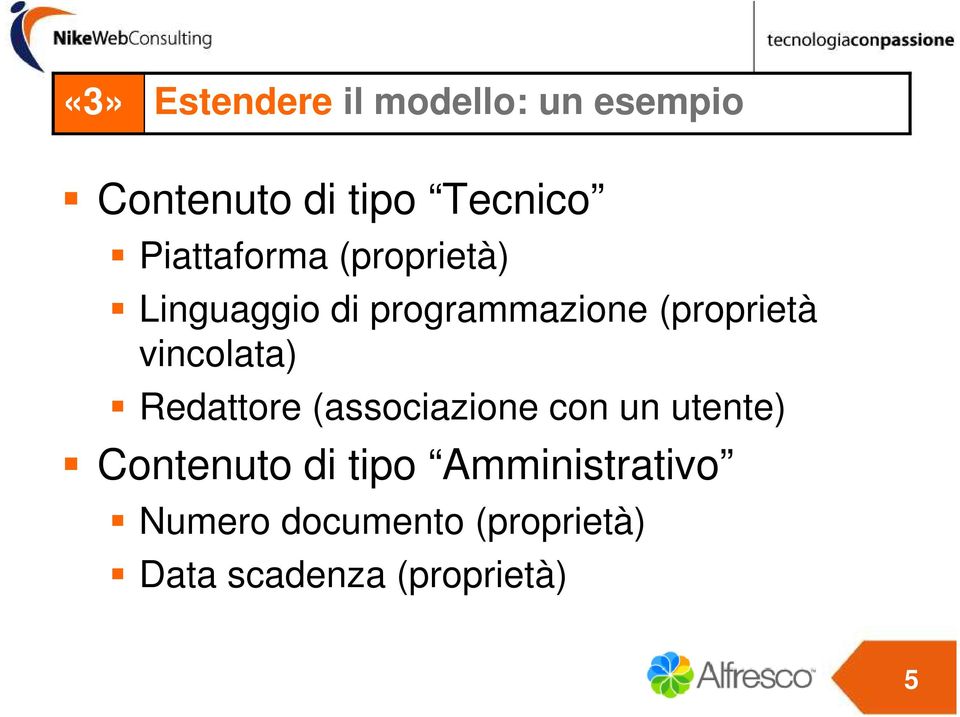 vincolata) Redattore (associazione con un utente) Contenuto di