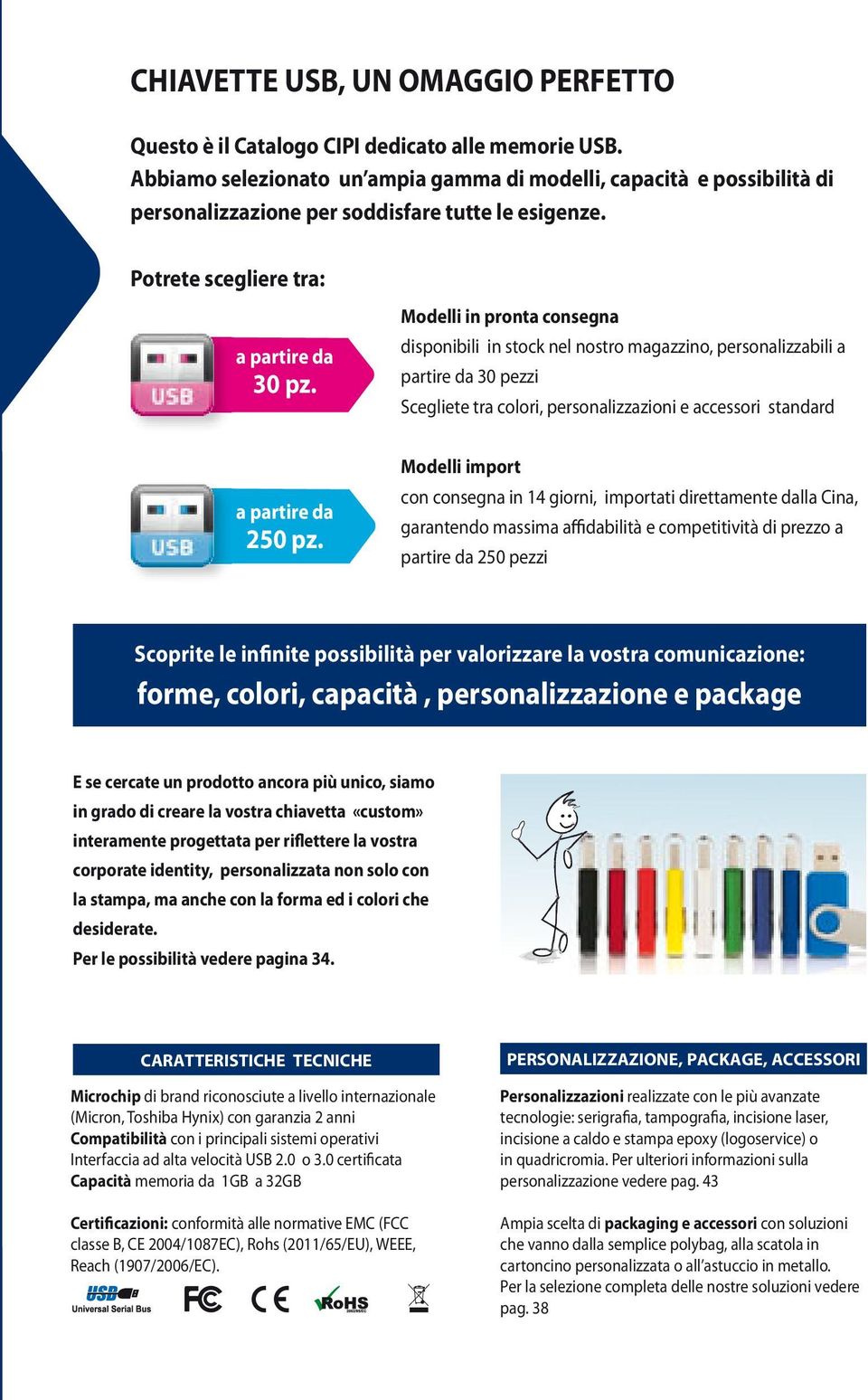 Modelli in pronta consegna disponibili in stock nel nostro magazzino, personalizzabili a partire da 30 pezzi Scegliete tra colori, personalizzazioni e accessori standard a partire da 250 pz.