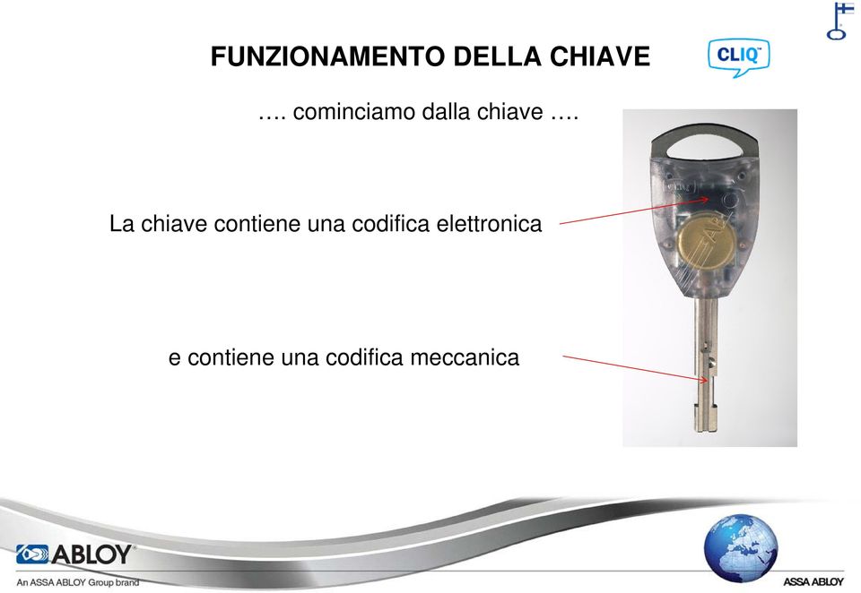 La chiave contiene una codifica