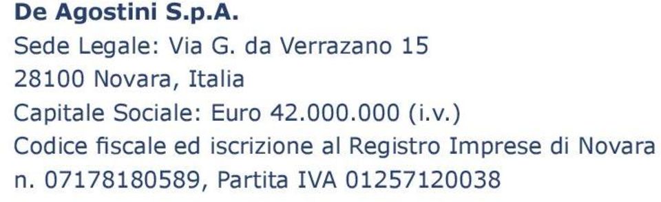 Sociale: Euro 42.000.000 (i.v.