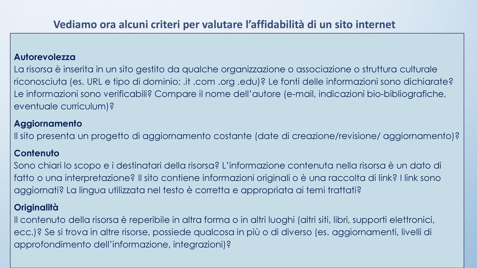 Compare il nome dell autore (e-mail, indicazioni bio-bibliografiche, eventuale curriculum)?