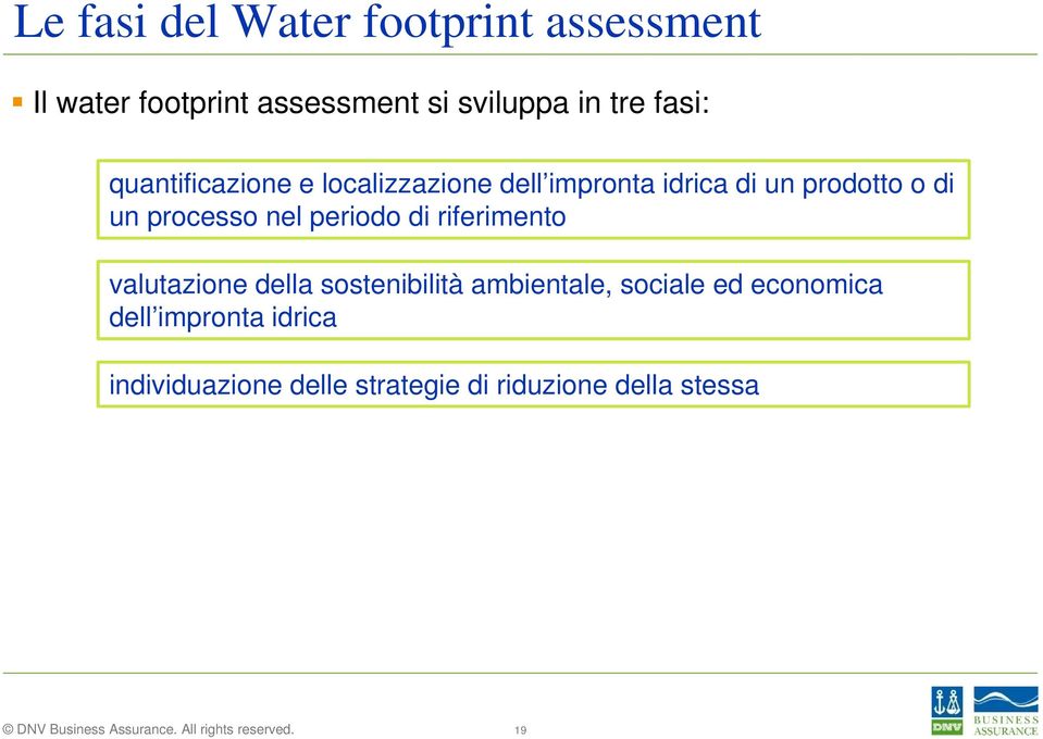 processo nel periodo di riferimento valutazione della sostenibilità ambientale, sociale