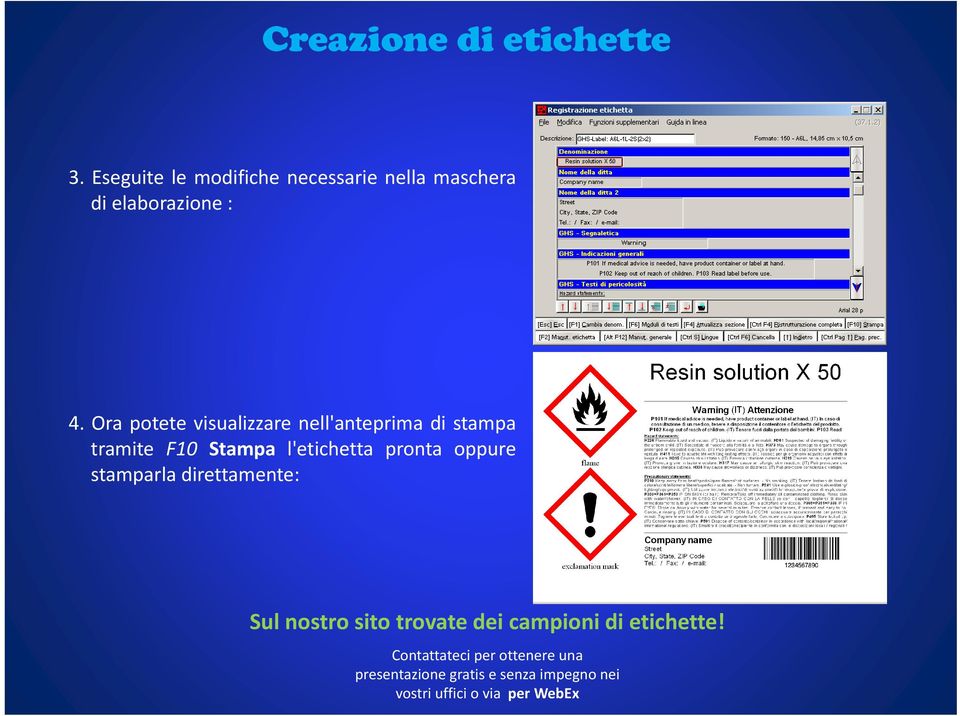 4. Ora potete visualizzare nell'anteprima di stampa tramite F10