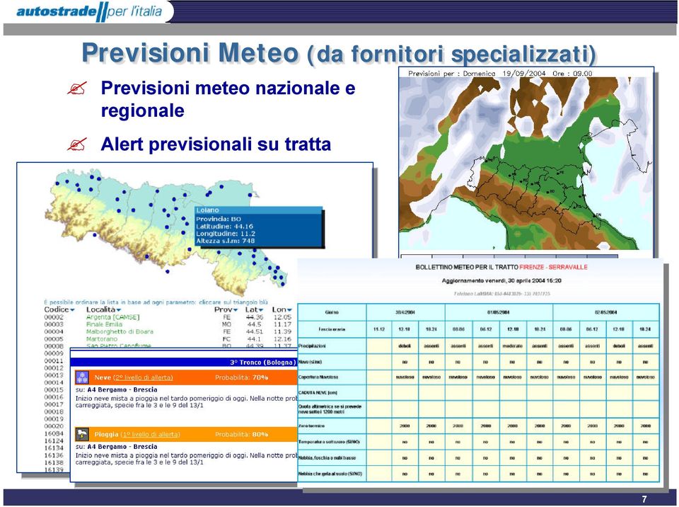 nazionale e regionale Alert