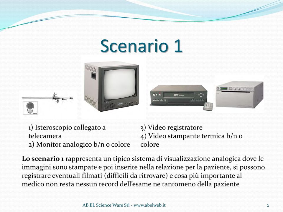 e poi inserite nella relazione per la paziente, si possono registrare eventuali filmati (difficili da ritrovare) e cosa più