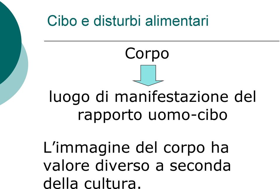 rapporto uomo-cibo L immagine del